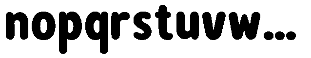 Bereh Rounded Black Font LOWERCASE