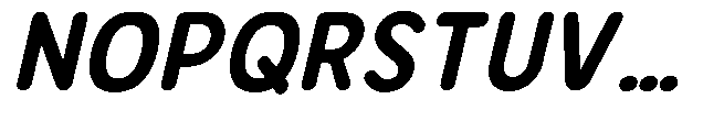 Bereh Rounded Bold Italic Font UPPERCASE