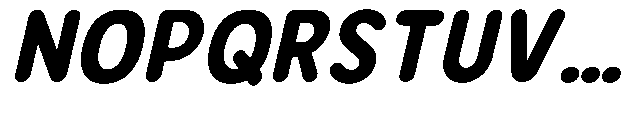 Bereh Rounded Extra Bold Italic Font UPPERCASE