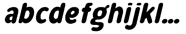 Bereh Rounded Extra Bold Italic FONT