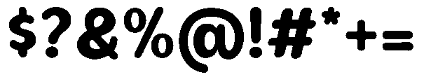 Bereh Rounded Extra Bold Font OTHER CHARS