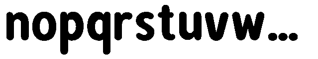 Bereh Rounded Extra Bold Font LOWERCASE