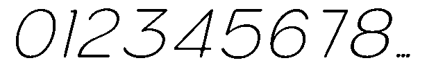 Bereh Rounded Extra Light Italic Font OTHER CHARS