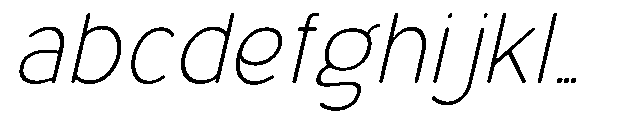 Bereh Rounded Extra Light Italic FONT