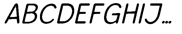 Bereh Rounded Italic Font UPPERCASE