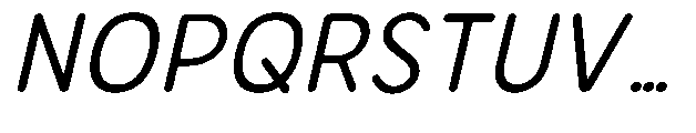 Bereh Rounded Italic Font UPPERCASE