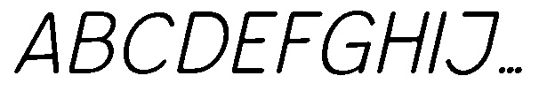 Bereh Rounded Light Italic Font UPPERCASE