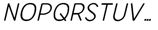 Bereh Rounded Light Italic Font UPPERCASE