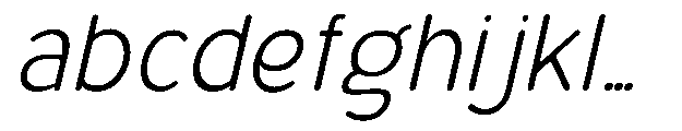 Bereh Rounded Light Italic FONT