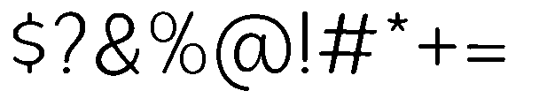 Bereh Rounded Light Font OTHER CHARS