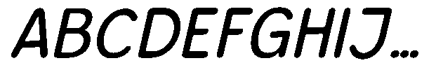 Bereh Rounded Medium Italic Font UPPERCASE