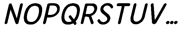 Bereh Rounded Medium Italic Font UPPERCASE