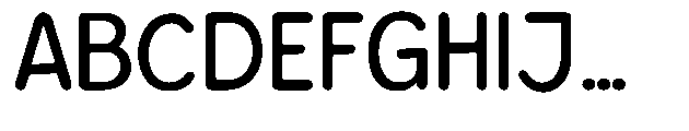 Bereh Rounded Medium Font UPPERCASE