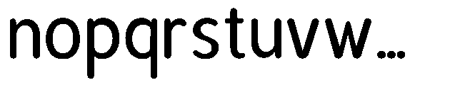 Bereh Rounded Medium Font LOWERCASE