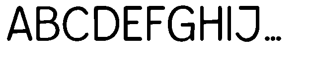 Bereh Rounded Regular Font UPPERCASE