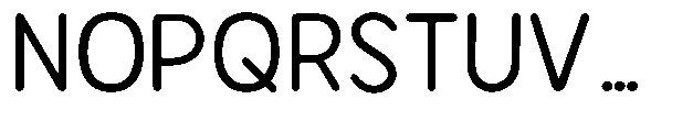 Bereh Rounded Regular Font UPPERCASE