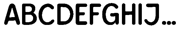 Bereh Rounded Semi Bold Font UPPERCASE