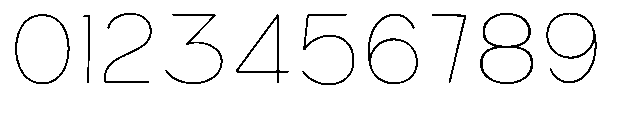 Bereh Rounded Thin Font OTHER CHARS