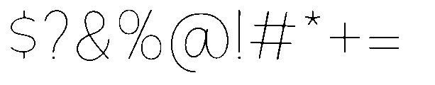 Bereh Rounded Thin Font OTHER CHARS