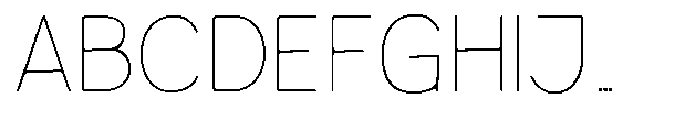 Bereh Rounded Thin Font UPPERCASE