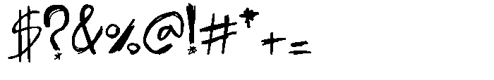 Berf Font OTHER CHARS