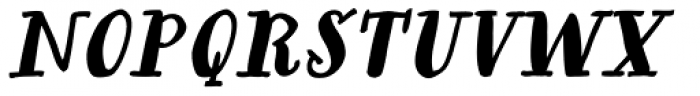Bergamot Bold Italic Font LOWERCASE