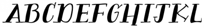 Bergamot Italic Font UPPERCASE
