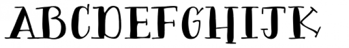 Bergamot Font UPPERCASE