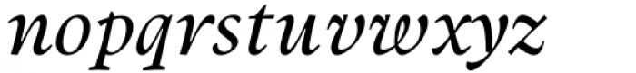 Berganza Italic Font LOWERCASE