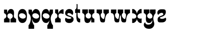 Bergas Font LOWERCASE