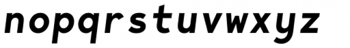 Bergen Mono Semi Bold Italic Font LOWERCASE