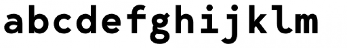 Bergen Mono Semi Bold Font LOWERCASE