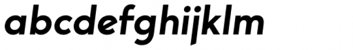 Bergen Sans Semi Bold Italic Font LOWERCASE