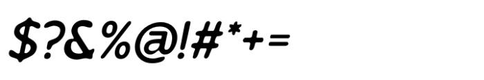 Berghan Blur Italic Font OTHER CHARS