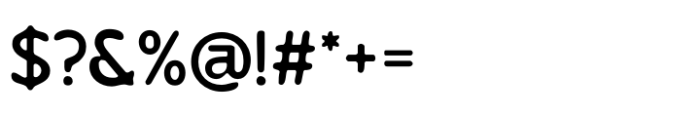 Berghan Blur Regular Font OTHER CHARS