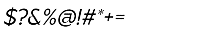 Berghan Rough Italic Font OTHER CHARS