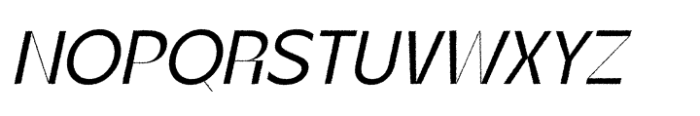 Berghan Rough Italic Font UPPERCASE