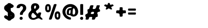 Bergins Blur Regular Font OTHER CHARS