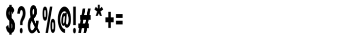 Bergins Condensed Condensed Font OTHER CHARS