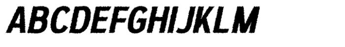 Bergins Rough Italic Font UPPERCASE