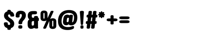 Bergk Bold Font OTHER CHARS