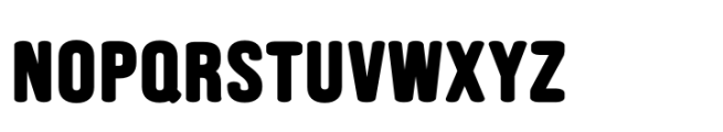 Bergk Bold Font LOWERCASE