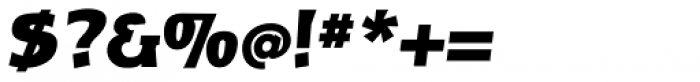 Bergsland Display Black Italic Font OTHER CHARS