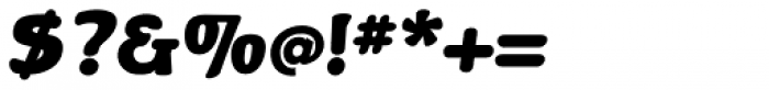 Bergsland Round Black Italic Font OTHER CHARS