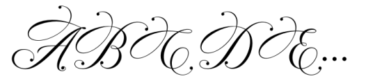 Bergstena Script Decorated Font UPPERCASE