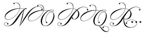 Bergstena Script Decorated Font UPPERCASE