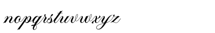Bergstena Script Regular Font LOWERCASE
