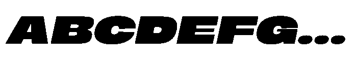 Berier Black Oblique Font UPPERCASE