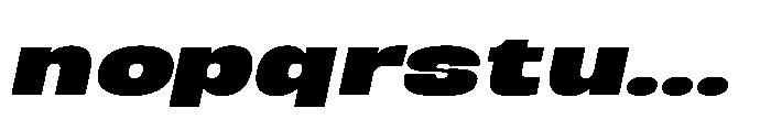 Berier Black Oblique Font LOWERCASE
