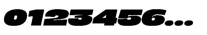 Berier Extra Black Oblique Font OTHER CHARS